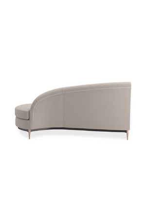   Beige Velvet Sectional Sofa | Oroa.com