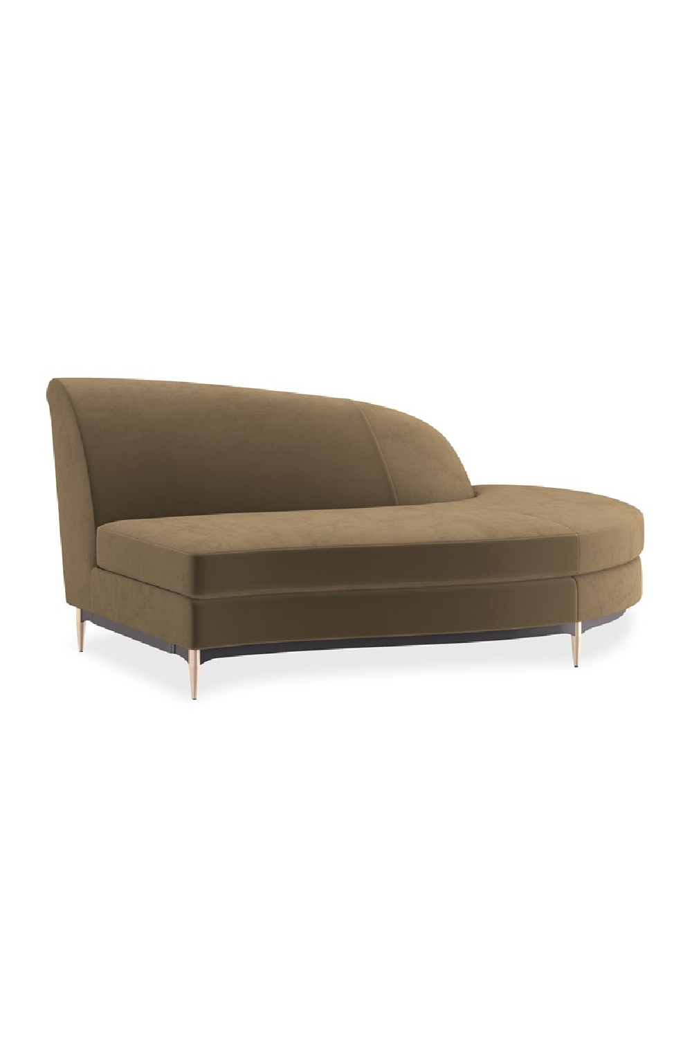   Brown Velvet Sectional Sofa | Oroa.com