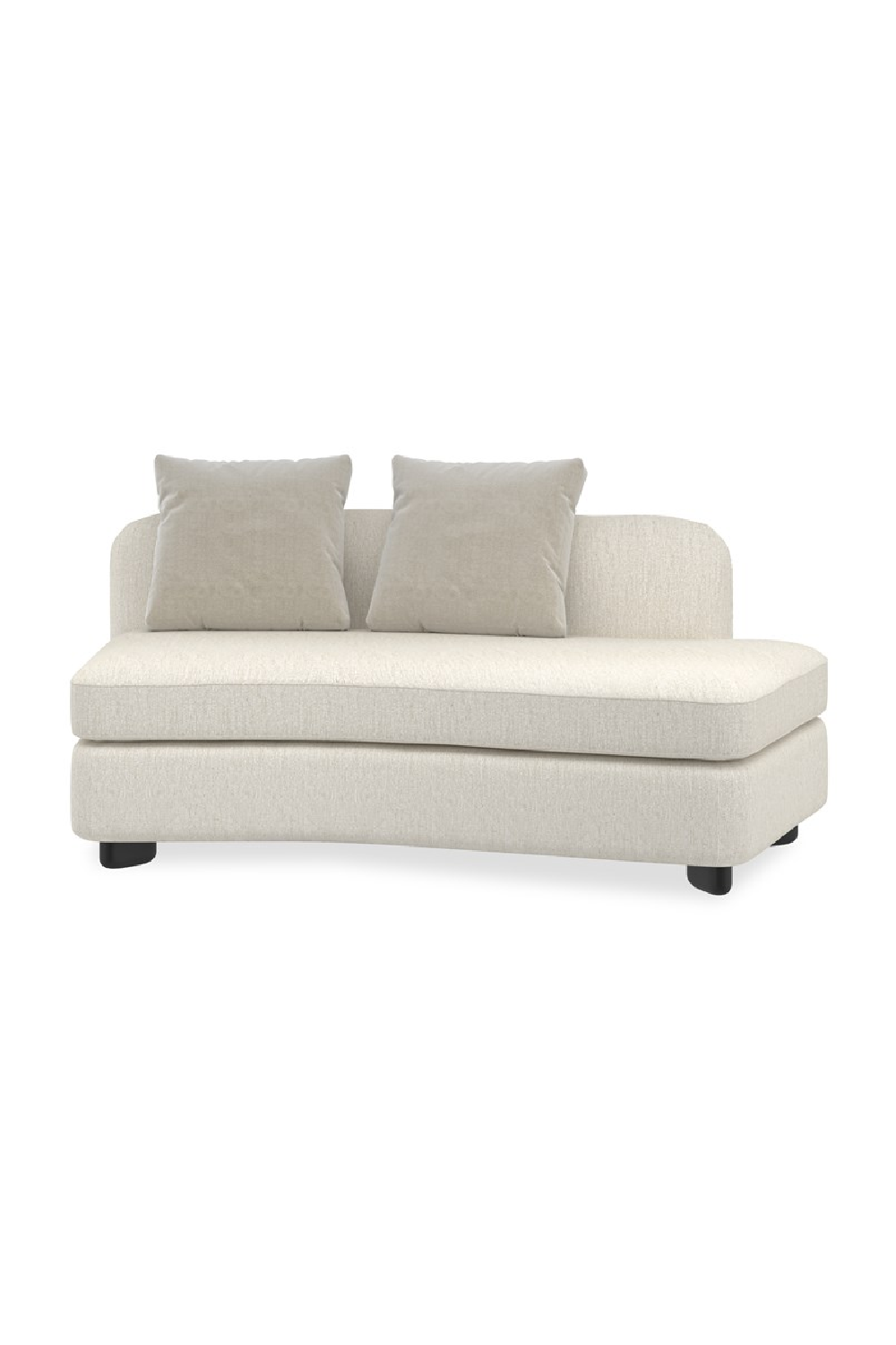   Ivory Linen Sectional Chair | Oroa.com