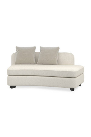   Ivory Linen Sectional Chair | Oroa.com