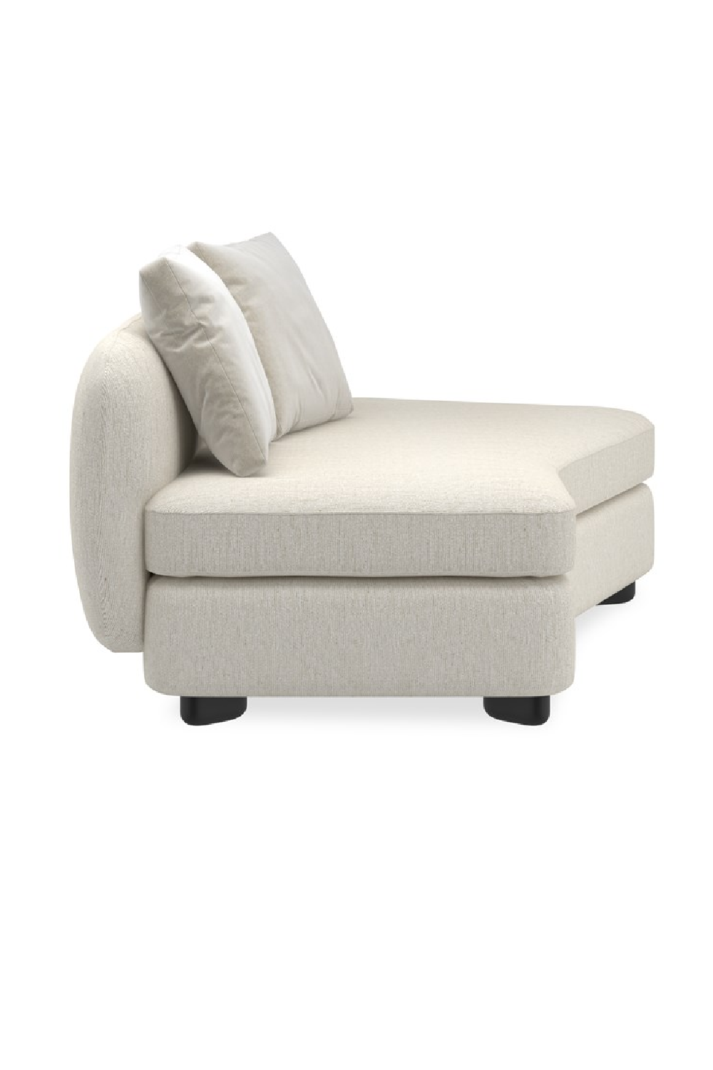   Ivory Linen Sectional Chair | Oroa.com