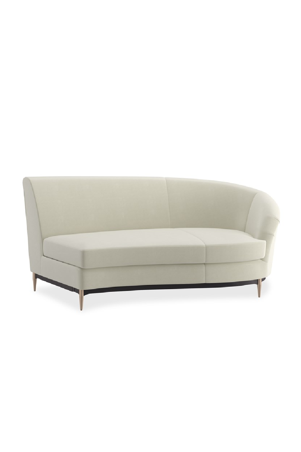   White Velvet Sectional Sofa | Oroa.com