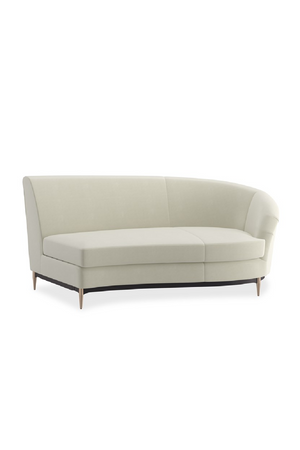   White Velvet Sectional Sofa | Oroa.com