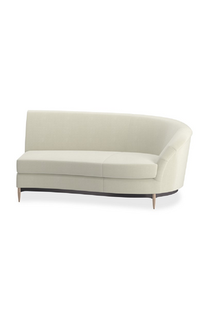   White Velvet Sectional Sofa | Oroa.com