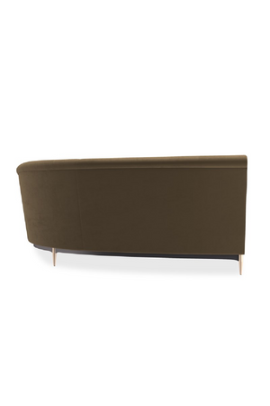   Brown Velvet Sectional Sofa | Oroa.com