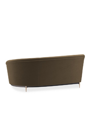   Brown Velvet Sectional Sofa | Oroa.com
