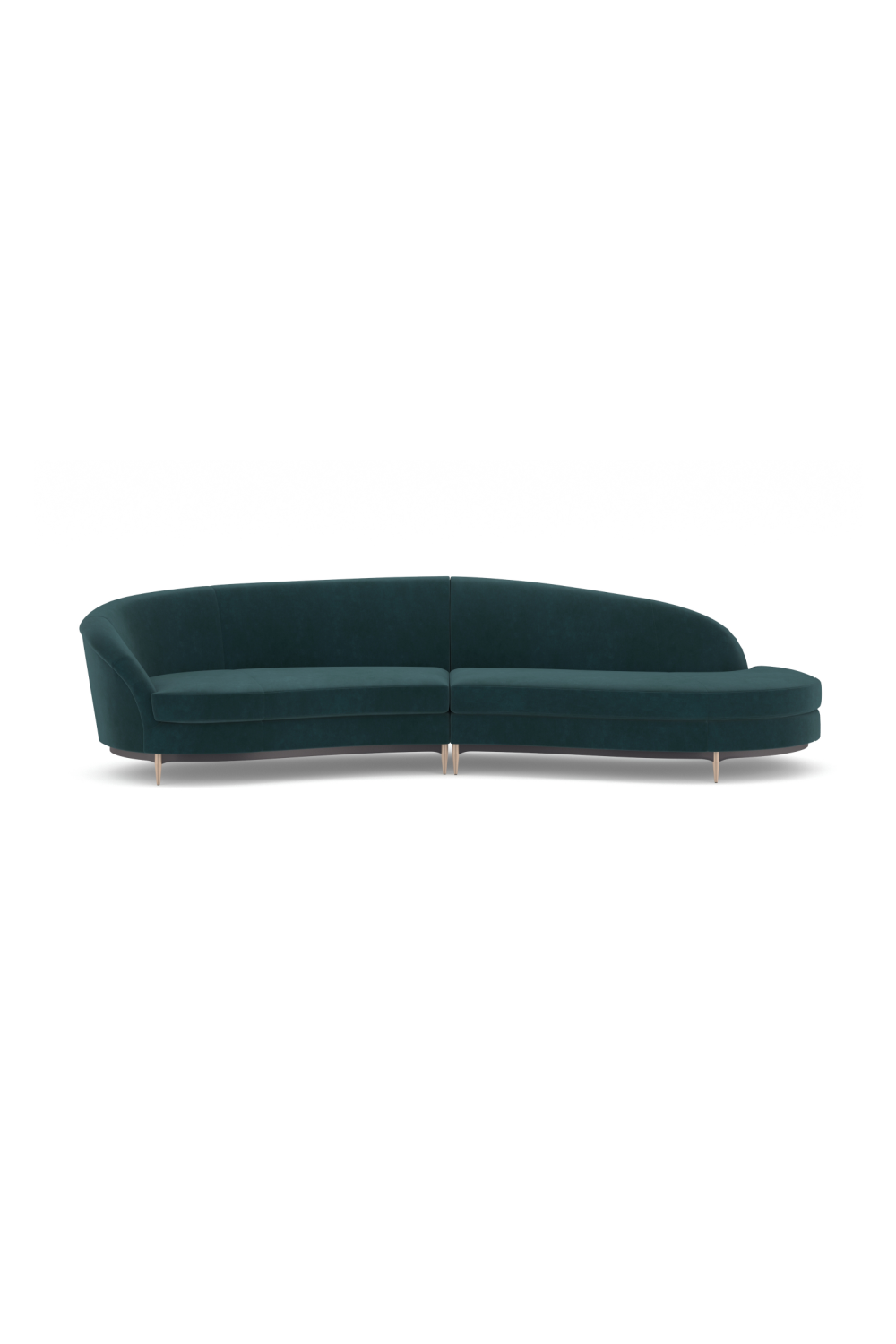   Curved 2-Piece Sectional Sofa | Oroa.com