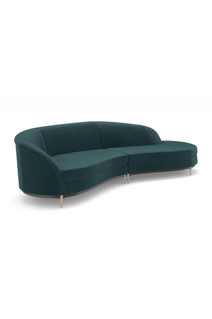   Curved 2-Piece Sectional Sofa | Oroa.com