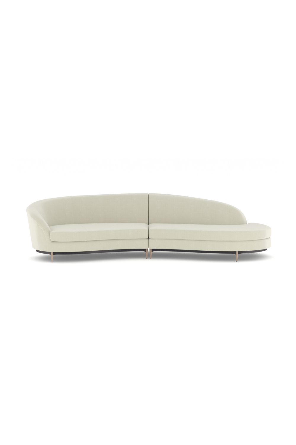   Curved 2-Piece Sectional Sofa | Oroa.com