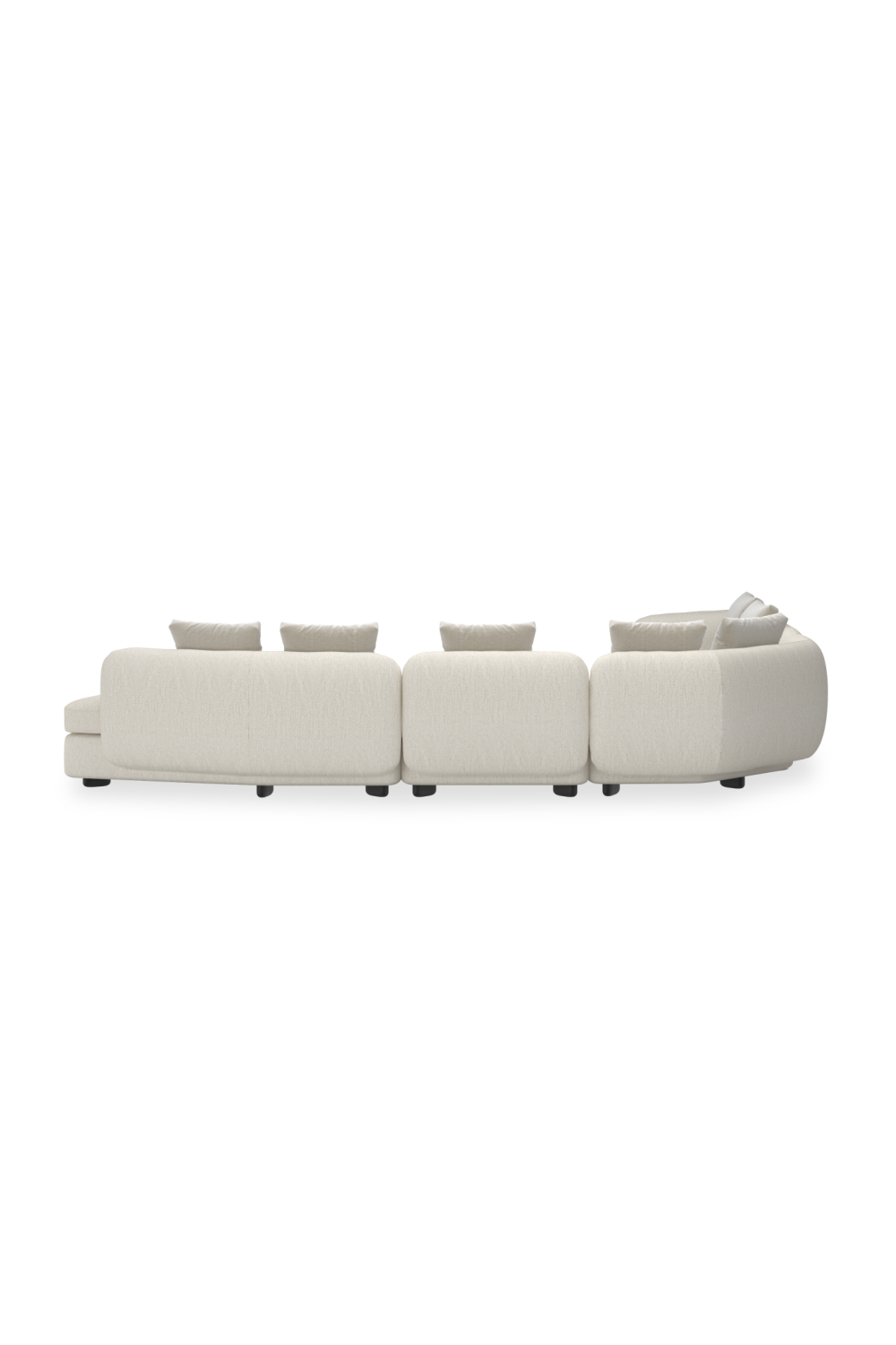  Ribbed Linen 4-Piece Sectional Sofa | Oroa.com