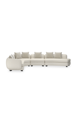   Ribbed Linen 4-Piece Sectional Sofa | Oroa.com