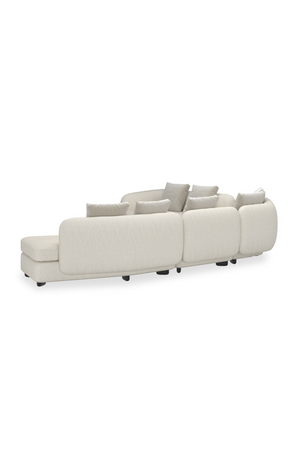   Ribbed Linen 4-Piece Sectional Sofa | Oroa.com