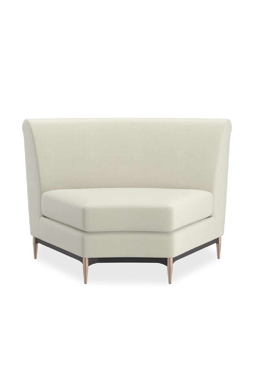   White Velvet Sectional Sofa | Oroa.com