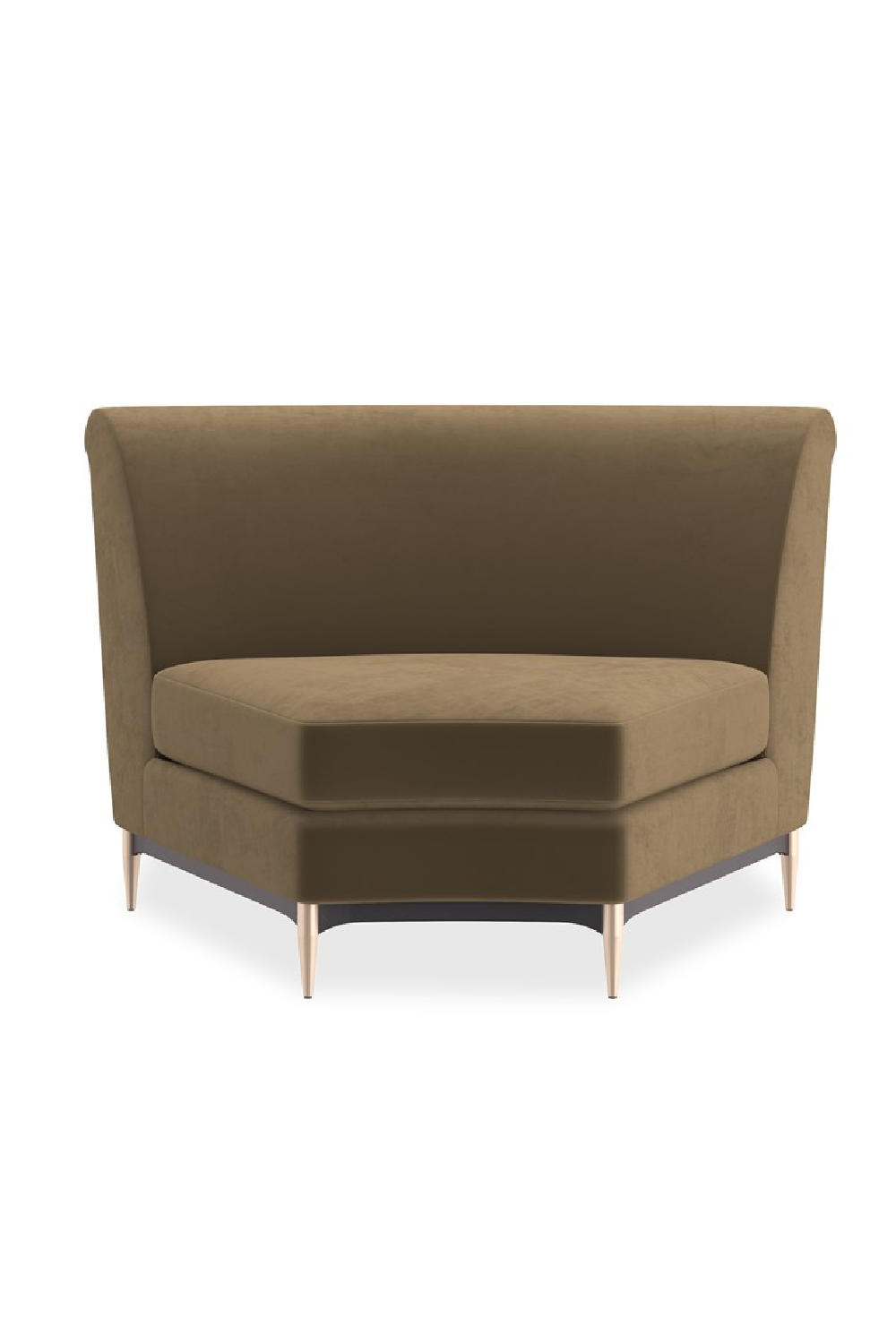   Brown Velvet Sectional Sofa | Oroa.com