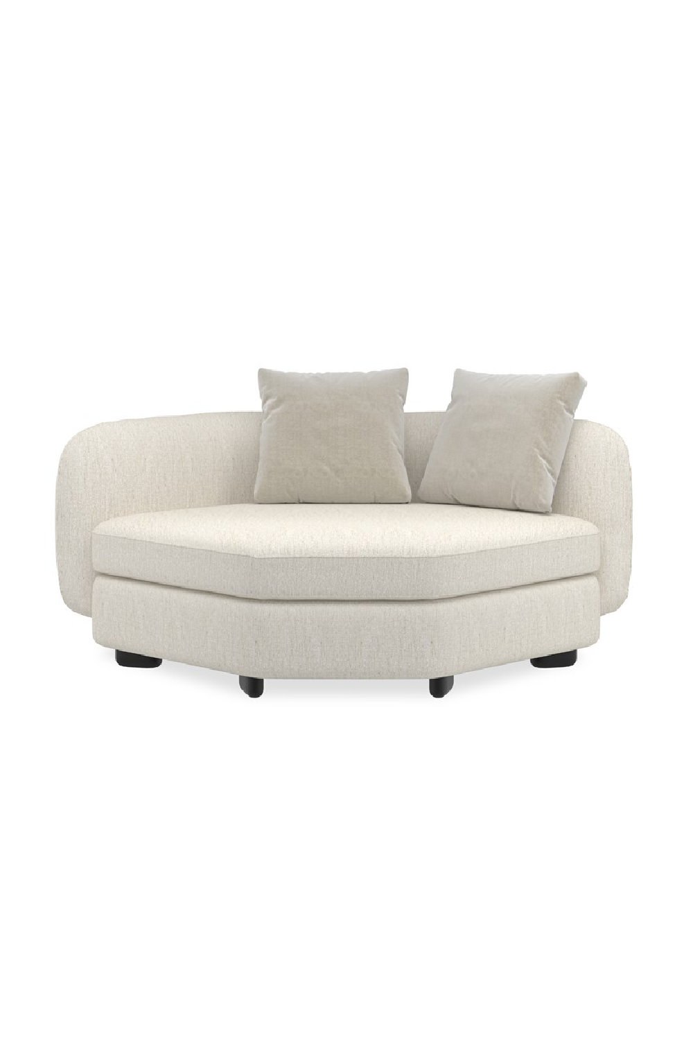   Ivory Linen Sectional Chair | Oroa.com