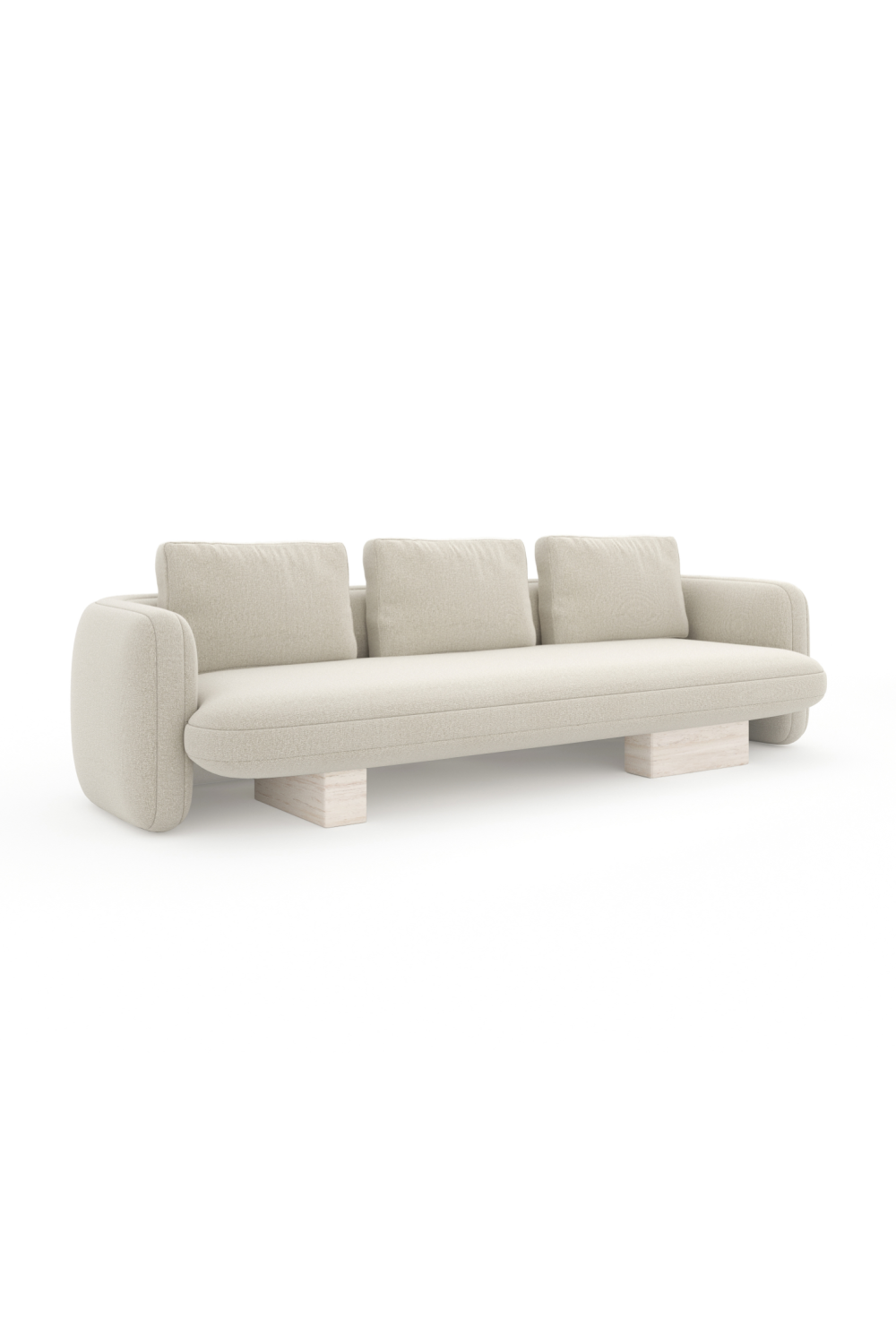   Ecru Linen Sofa | Oroa.com