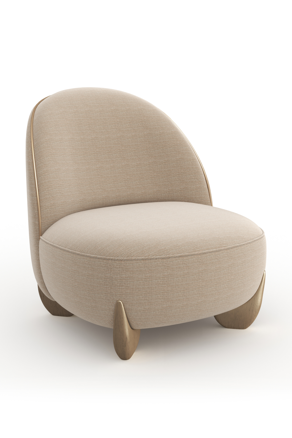   Bronze Fabric Accent Chair | Oroa.com