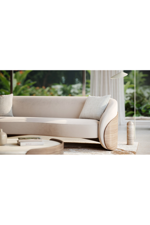   Ivory Mohair Sofa | Oroa.com