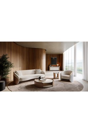   Ivory Mohair Sofa | Oroa.com