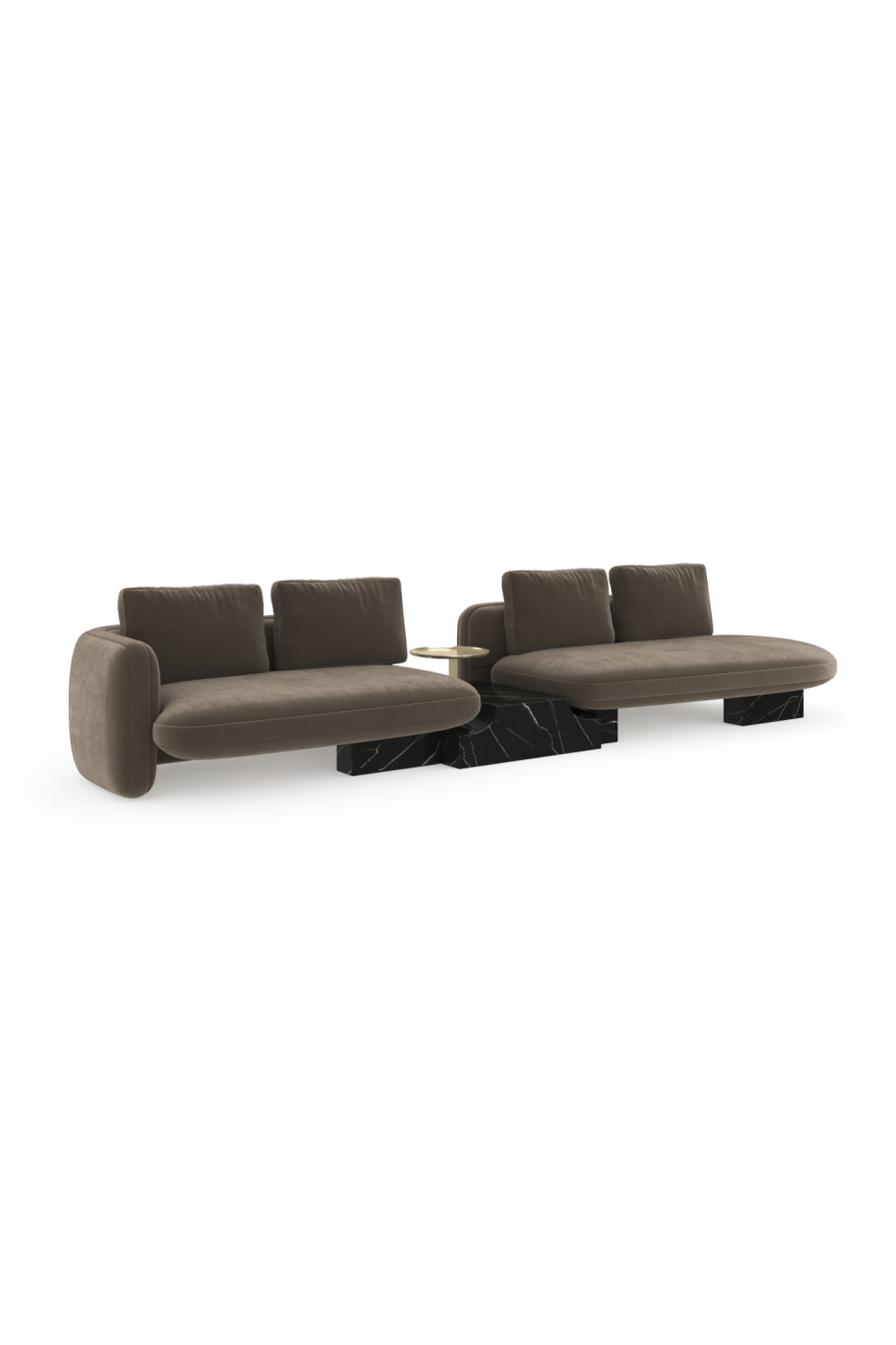   Right Bumper Linen Sectional Sofa | Oroa.com
