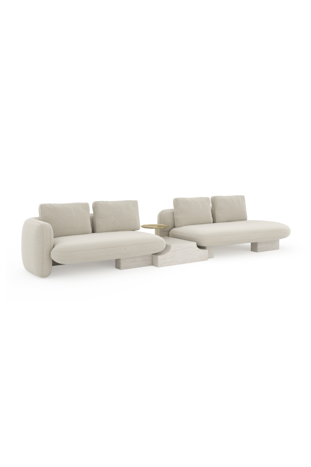   Right Bumper Linen Sectional Sofa | Oroa.com