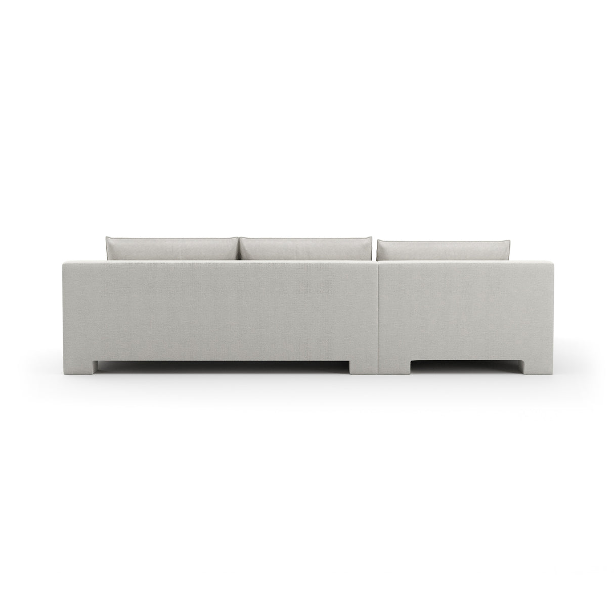   White Velvet Sectional Chaise | Oroa.com