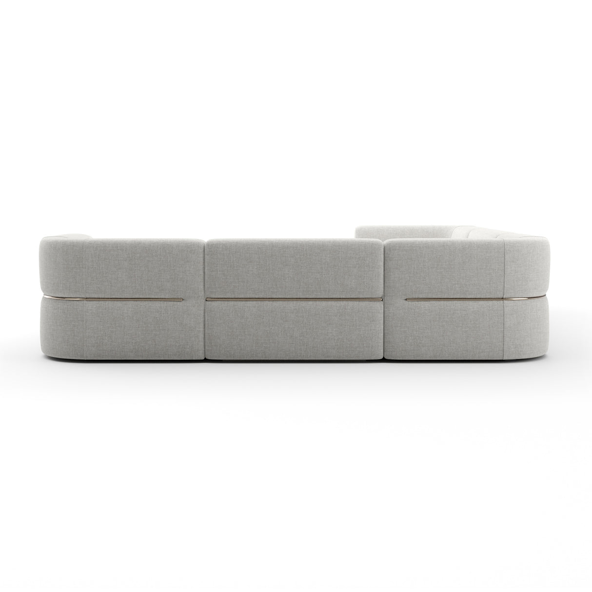   Ribbed Linen Sectional Chaise | Oroa.com