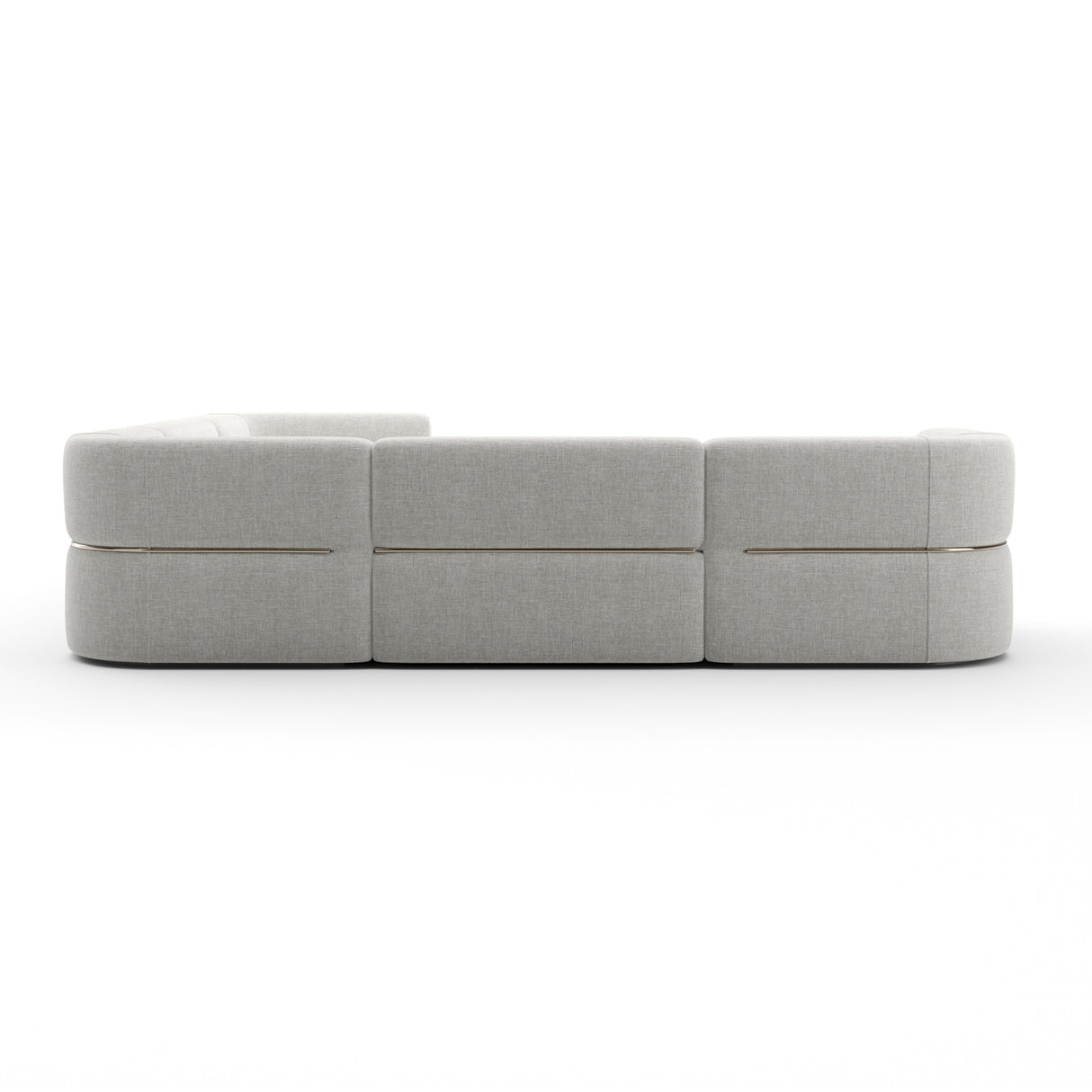   Ribbed Linen Sectional Sofa | Oroa.com
