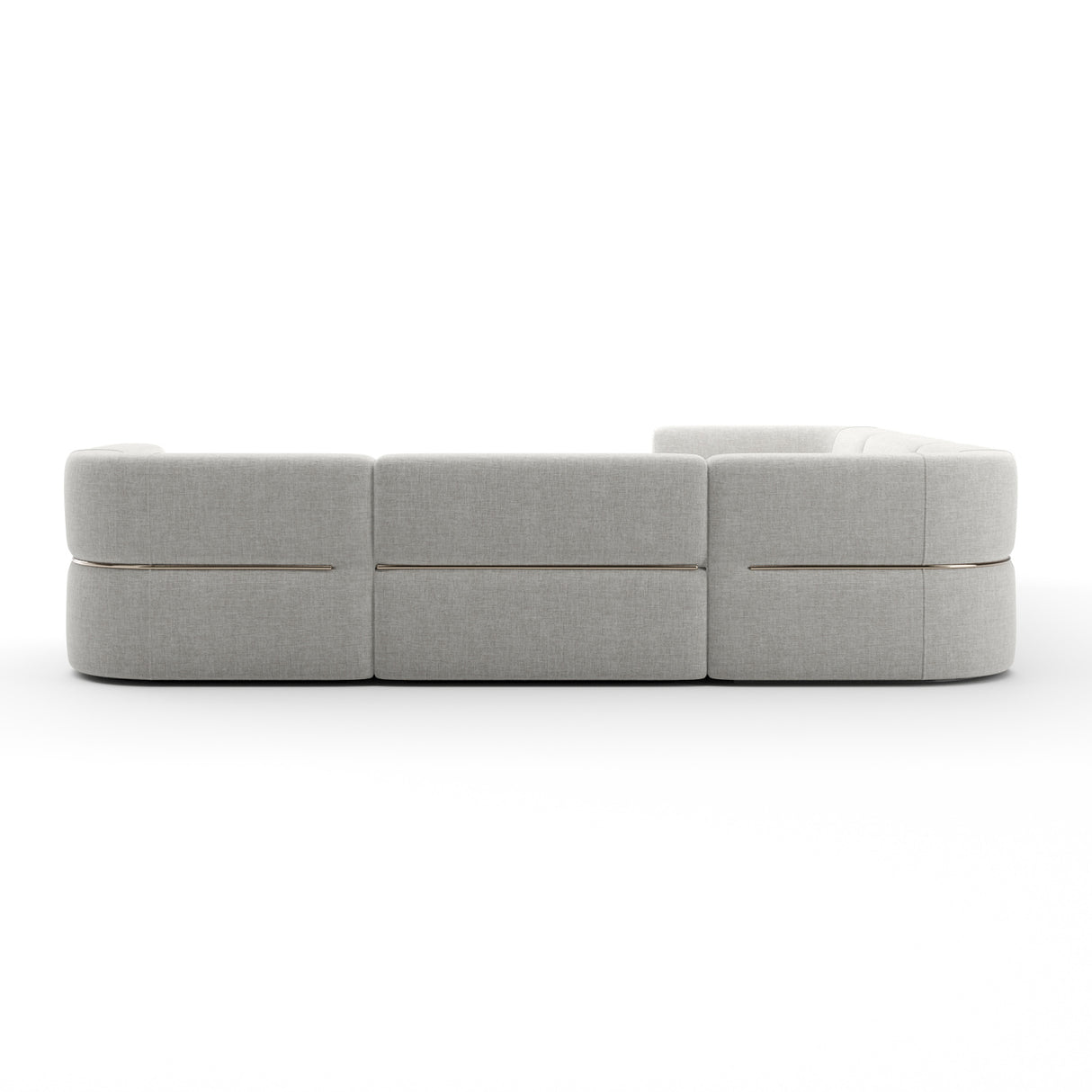   Ribbed Linen Sectional Sofa | Oroa.com