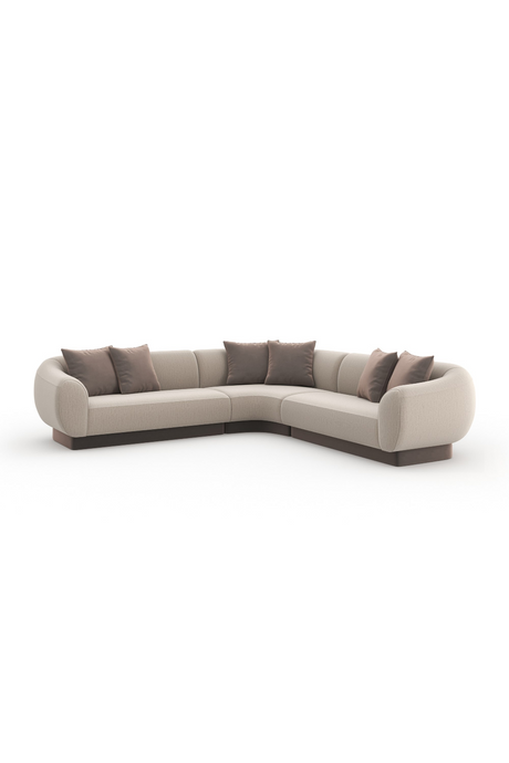   Ribbed Linen Sectional Sofa | Oroa.com