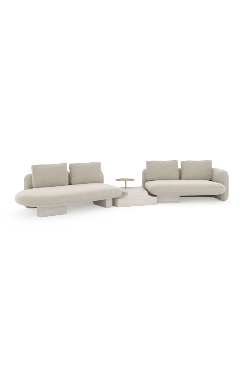   Left Bumper Linen Sectional Sofa | Oroa.com