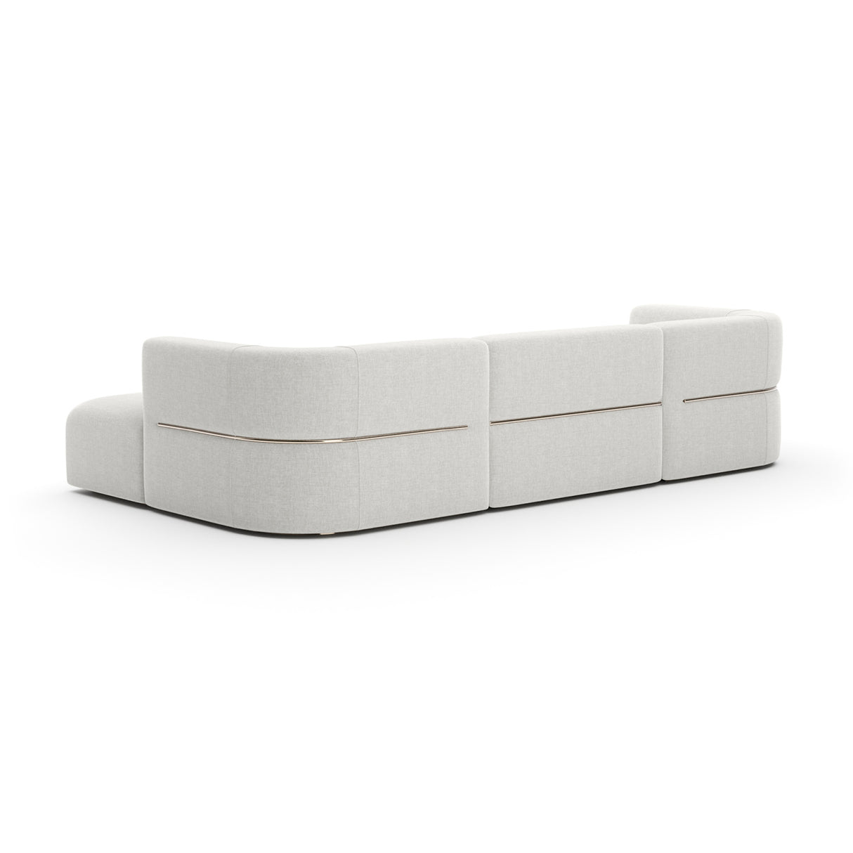   Ribbed Linen Sectional Sofa | Oroa.com
