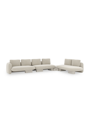   Bumper Linen Sectional Sofa L | Oroa.com