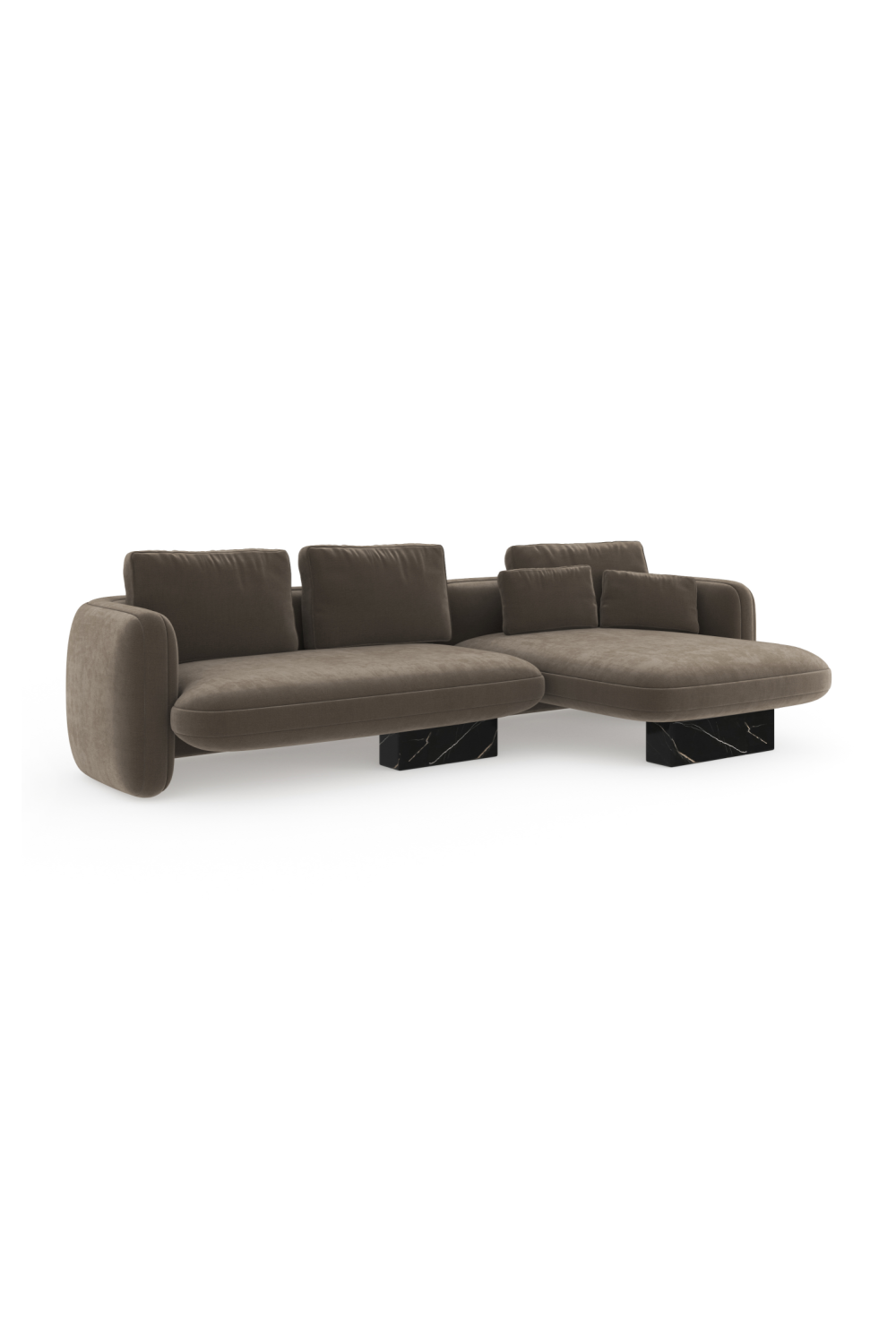   Linen Right Chaise Sectional Sofa S | Oroa.com