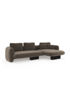  Linen Right Chaise Sectional Sofa S | Oroa.com