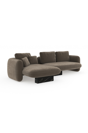   Linen Left Chaise Sectional Sofa S | Oroa.com