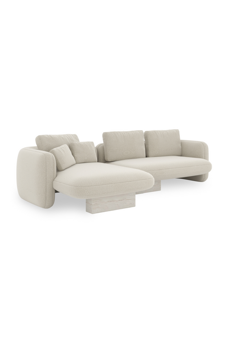   Linen Left Chaise Sectional Sofa S | Oroa.com