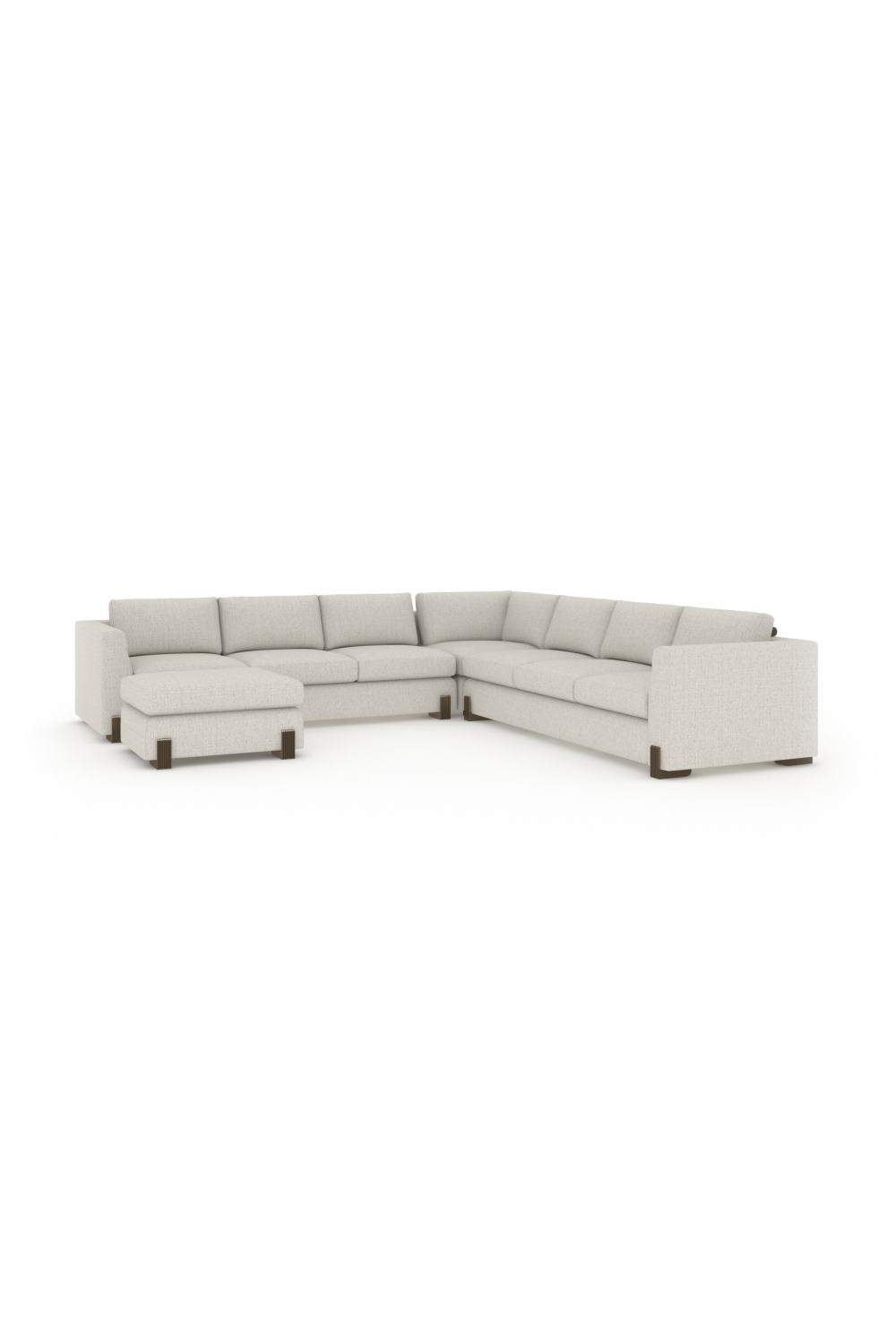   Melange Fabric L-Shaped Sofa | Oroa.com