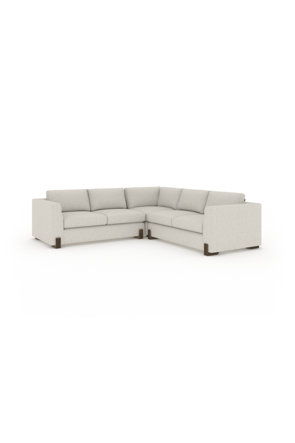   Melange Fabric L-Shaped Sofa | Oroa.com