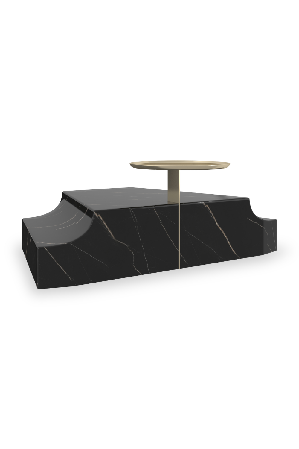   Black Marble Triangular Wedge Base | Oroa.com