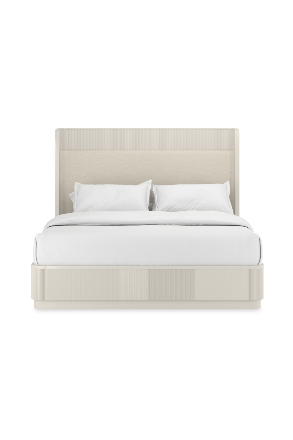   Reeded Headboard King Bed | Oroa.com