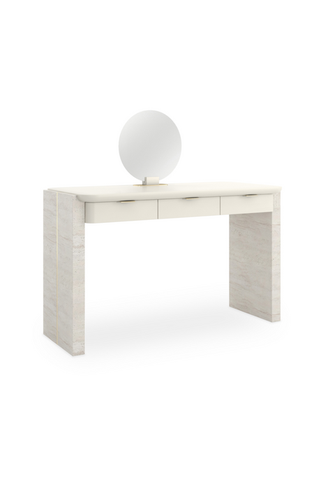   Travertine Base 3-Drawer Vanity | Oroa.com
