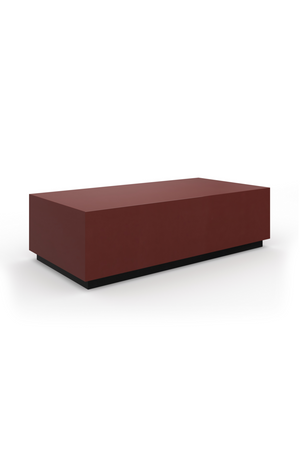   Red Gloss Rectangular Coffee Table | Oroa.com
