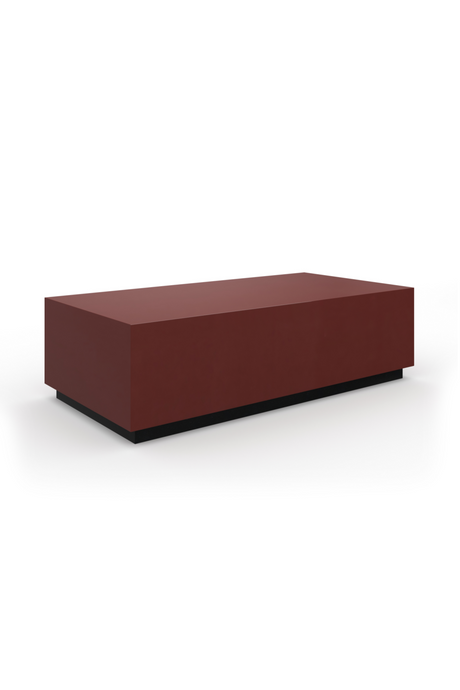   Red Gloss Rectangular Coffee Table | Oroa.com