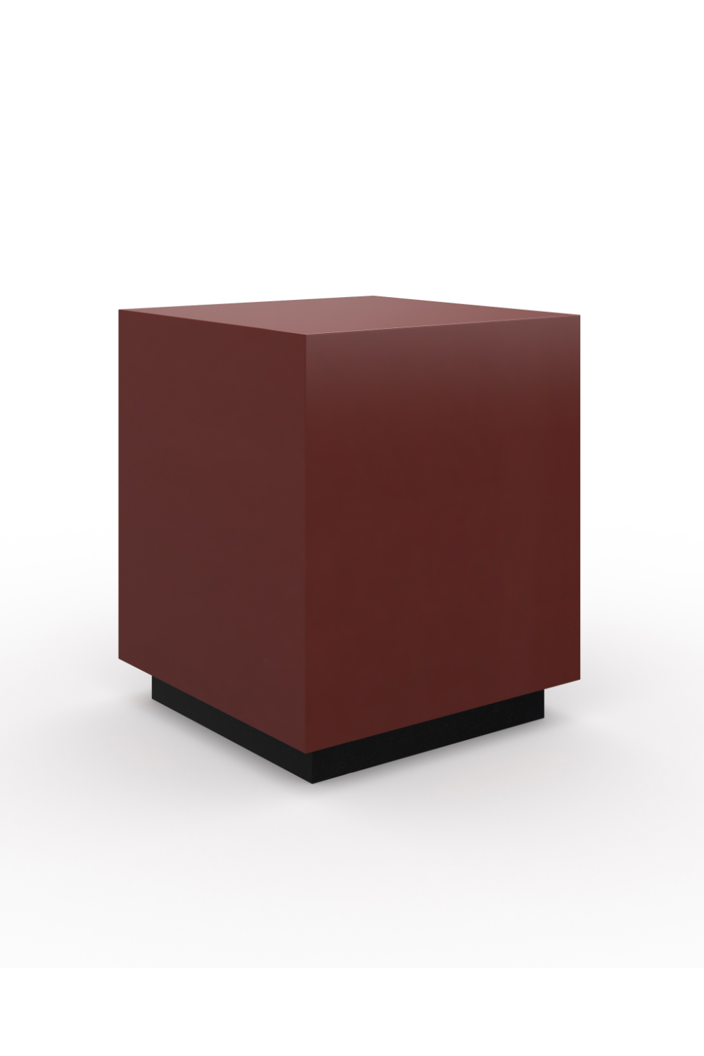   Red Gloss Square End Table | Oroa.com