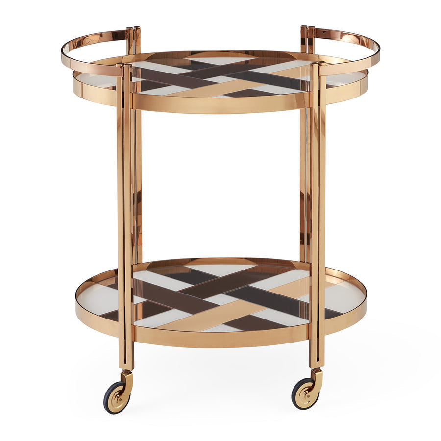   Polished Brass Bar Cart | Oroa.com