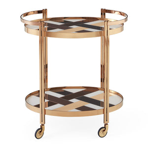   Polished Brass Bar Cart | Oroa.com