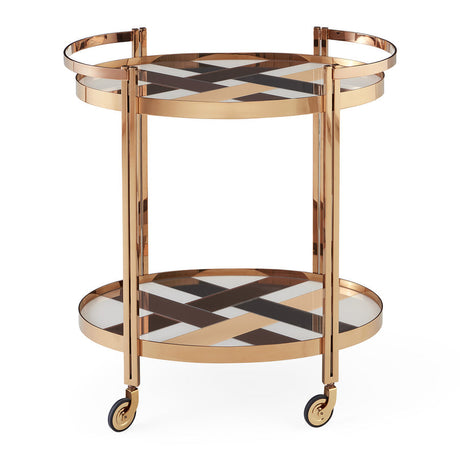   Polished Brass Bar Cart | Oroa.com