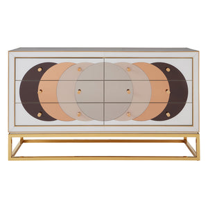   Mirrored Glass 6-Drawer Sideboard | Oroa.com