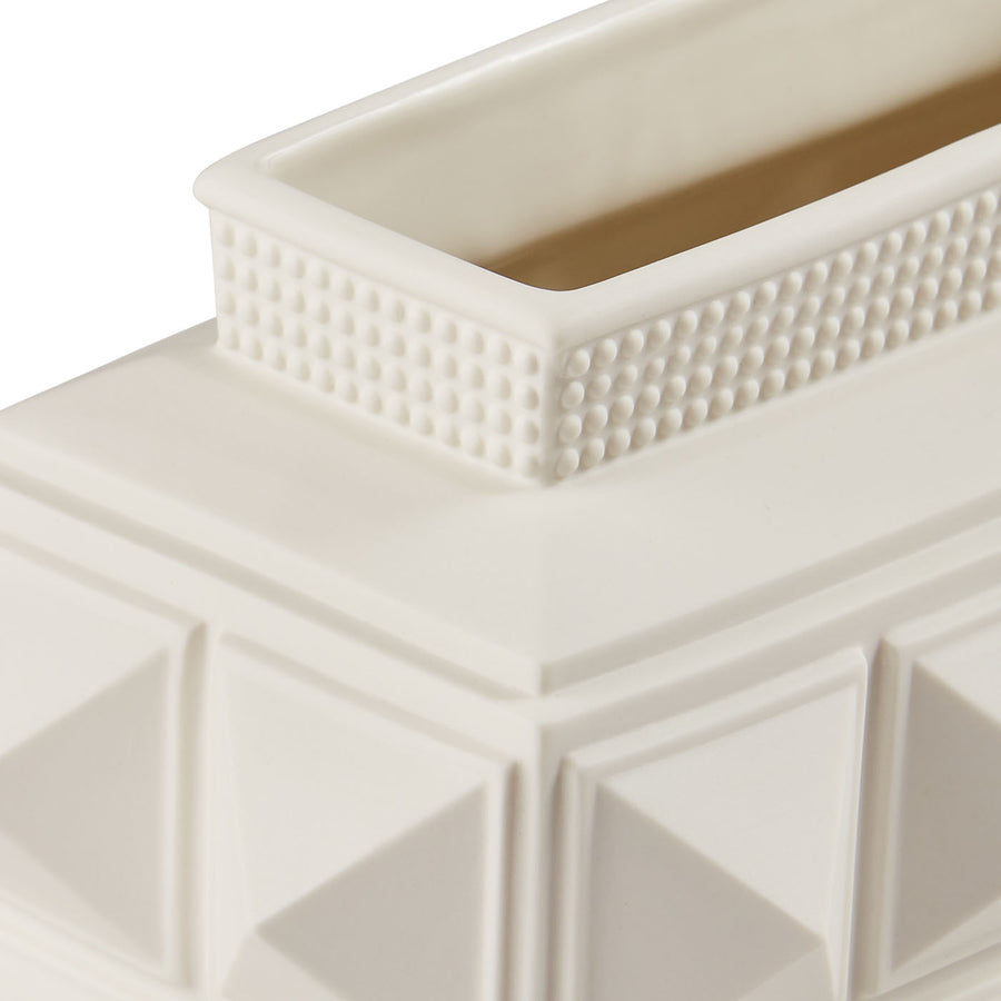   Porcelain Studded Low Vase | Oroa.com
